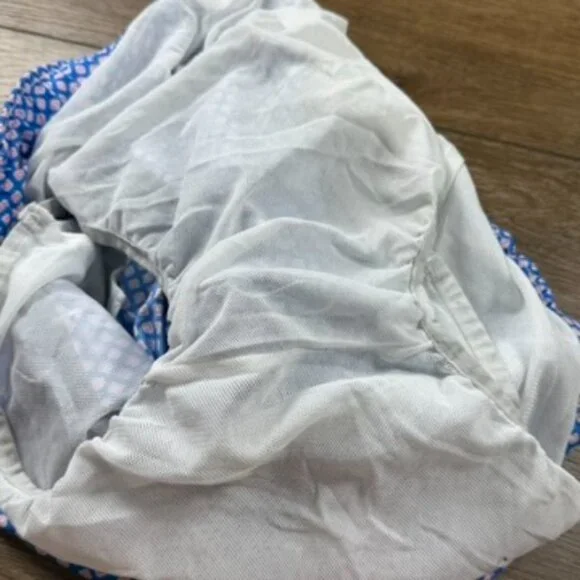 Peter Millar Men's Swim Trunks Blue Printed, Drawstring, Mesh Liner, Summer - Picture 14 of 16